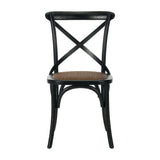 Set of 2 Franklin X Back Farmhouse Chairs