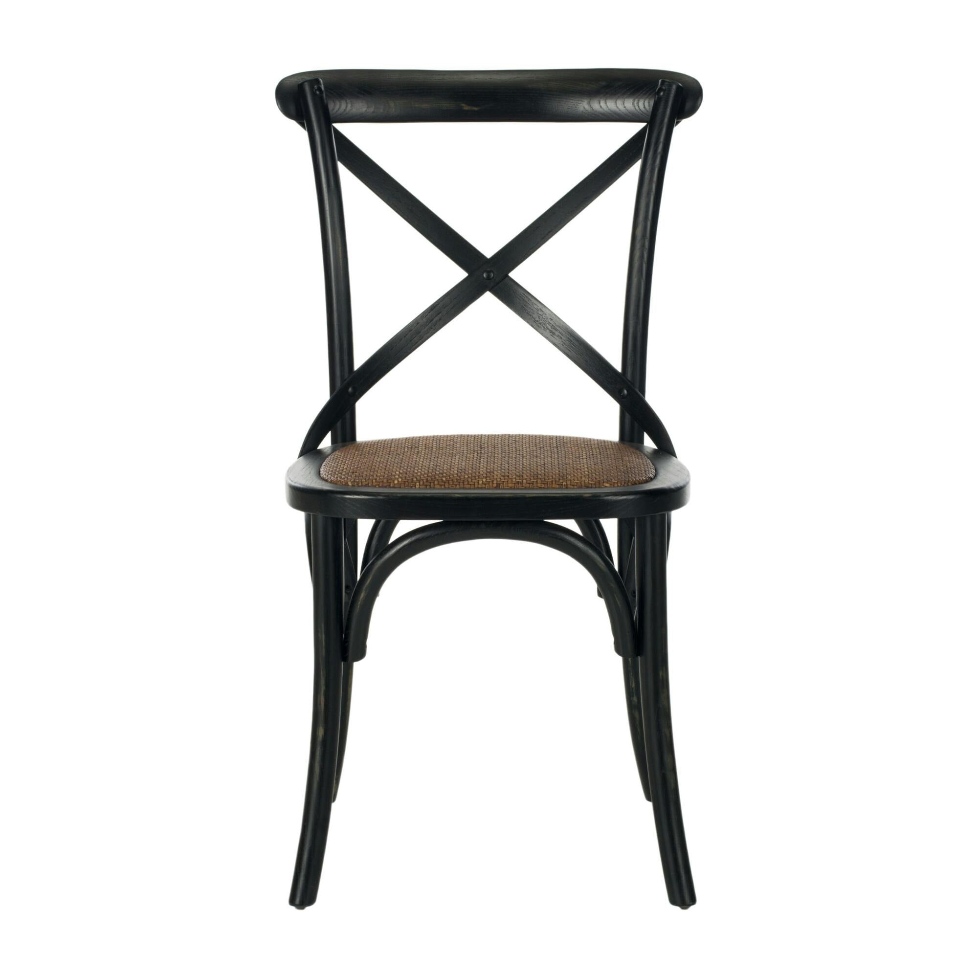 Set of 2 Franklin X Back Farmhouse Chairs