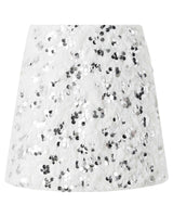 Chrissy Feather Sequin Mini Skirt