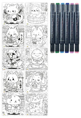 Artissimo - Layout And Markers Kawaii Animals - 10y+