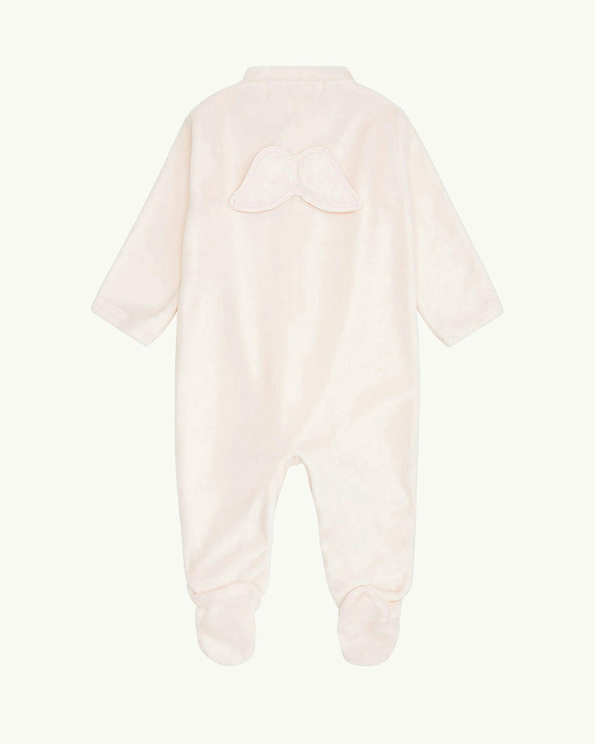 Velour Angel Wing™ Sleepsuit - Pink
