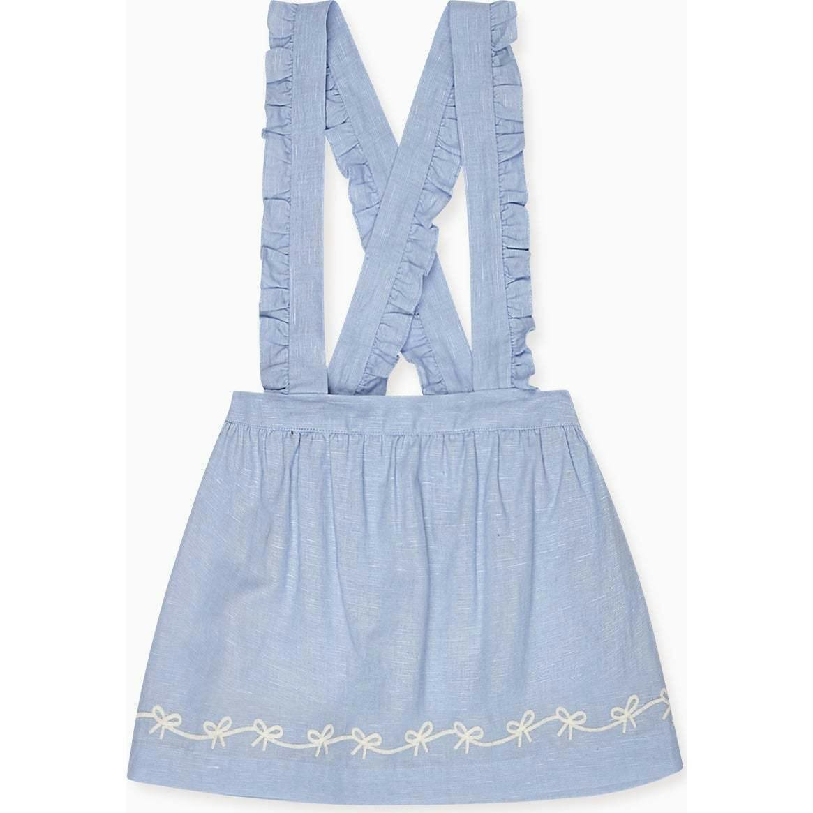 Nicky Hilton x La Coqueta Blue Whitney Girl Pinafore Skirt