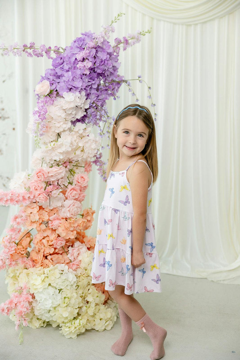 Butterfly Pima Cotton Tank Dress