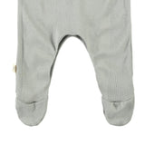 Variegated Rib Lap Tee Footie Pajama