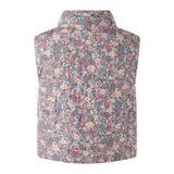 Reversible Floral Puffer Vest