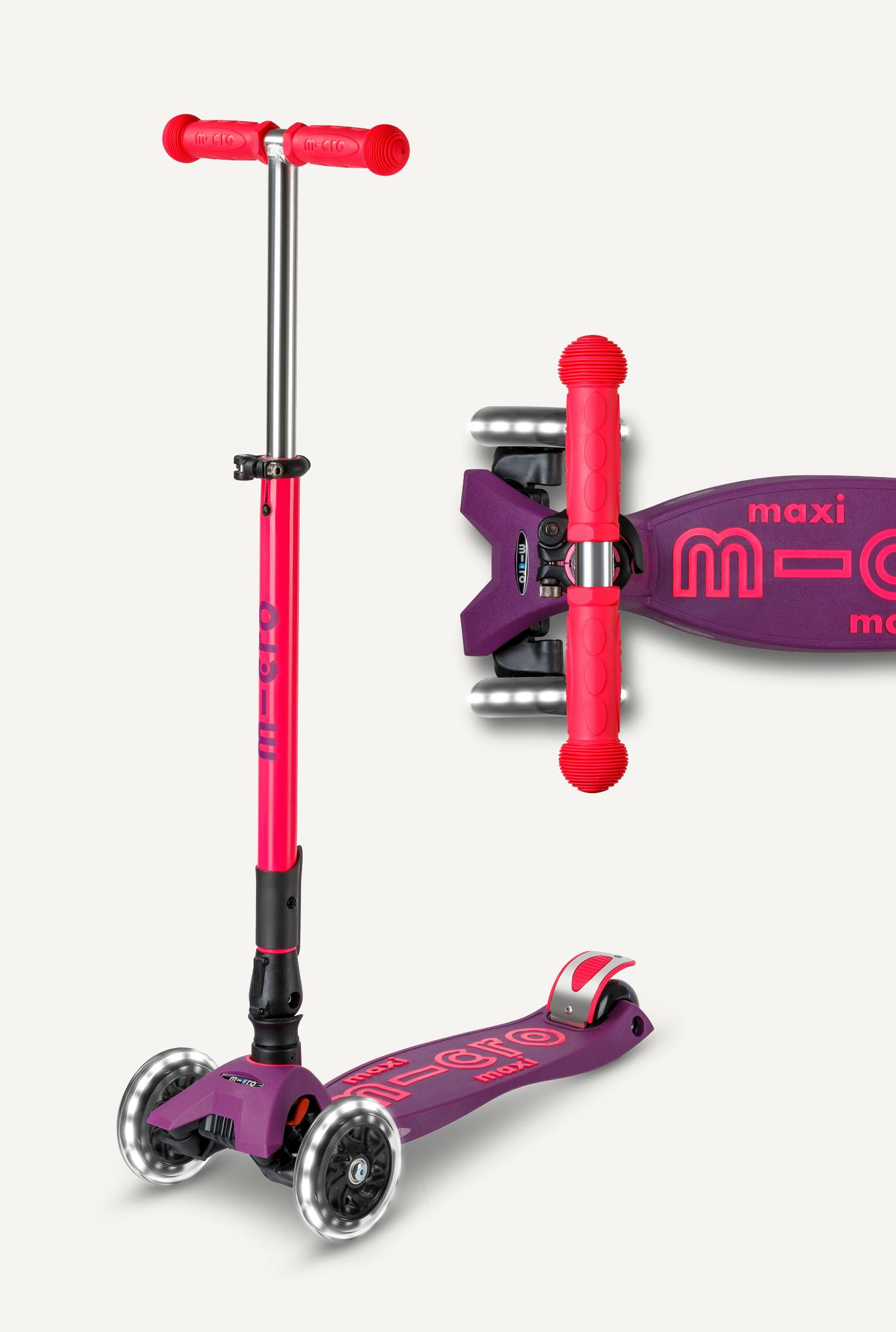 Micro Maxi Foldable LED Scooter