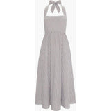 The Fleur Midi Dress - Chocolate Gingham