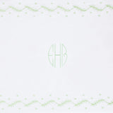 Embroidered Crib Sheet - Meadow