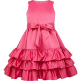Arabella Frill Satin Party Dress