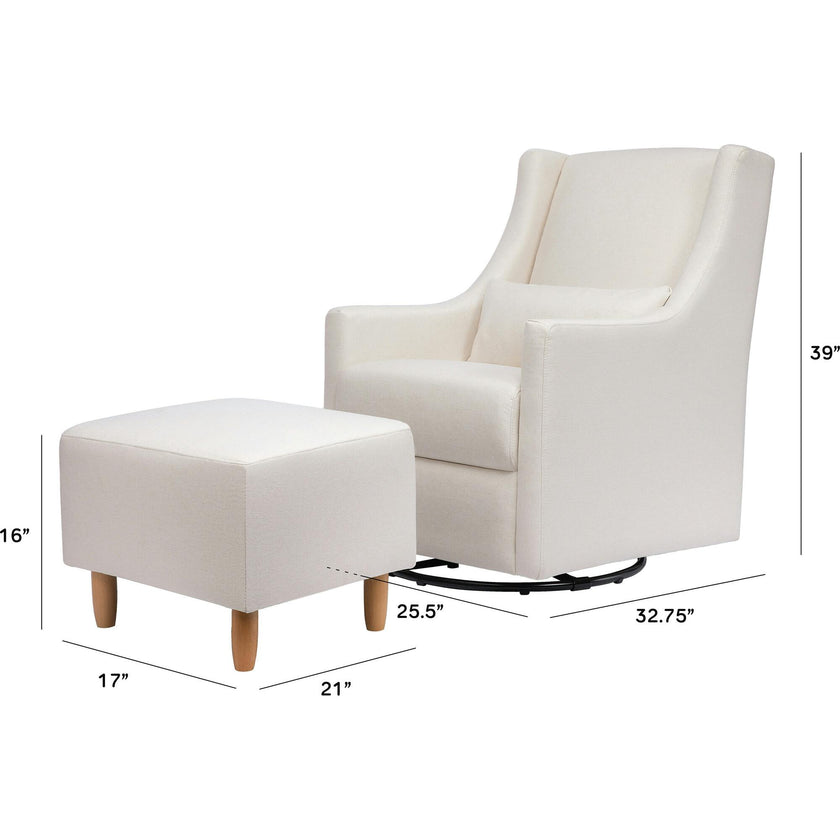 Toco Swivel Glider and Ottoman