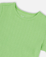 Crinkle Jersey T-Shirt Mint Green
