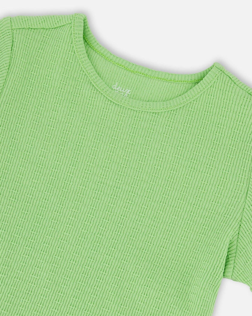 Crinkle Jersey T-Shirt Mint Green