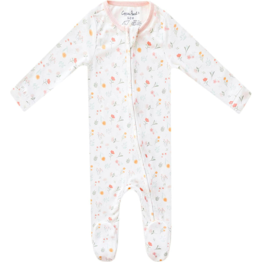 Mabel Zip-Up Footie, Prints