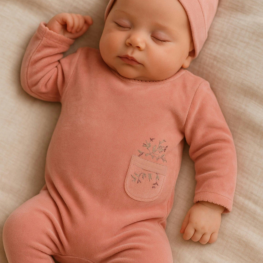 Velour Pocket Footie