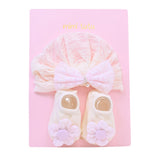 Pink Bow and Flower White Gift Set