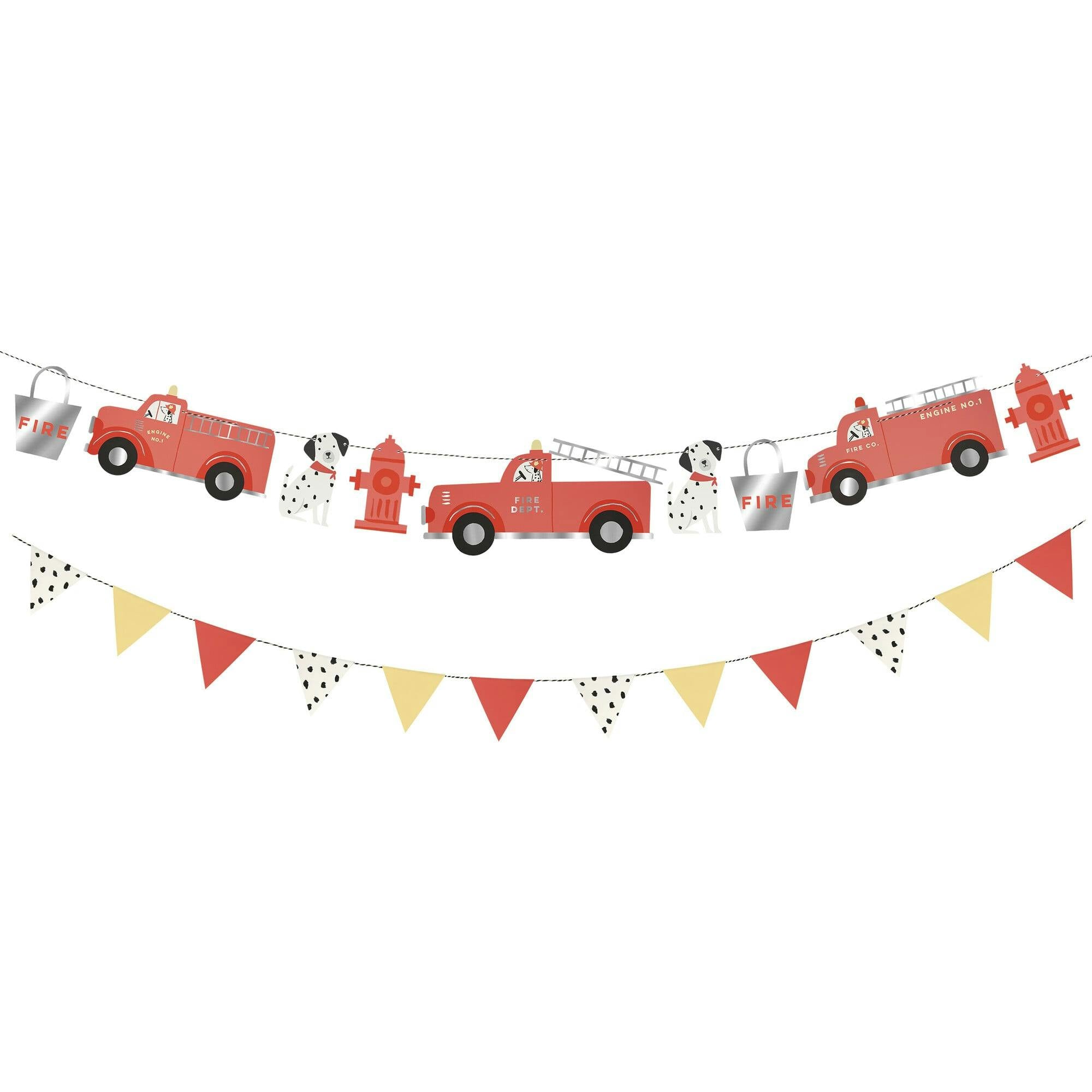 Fire Truck Garland Set