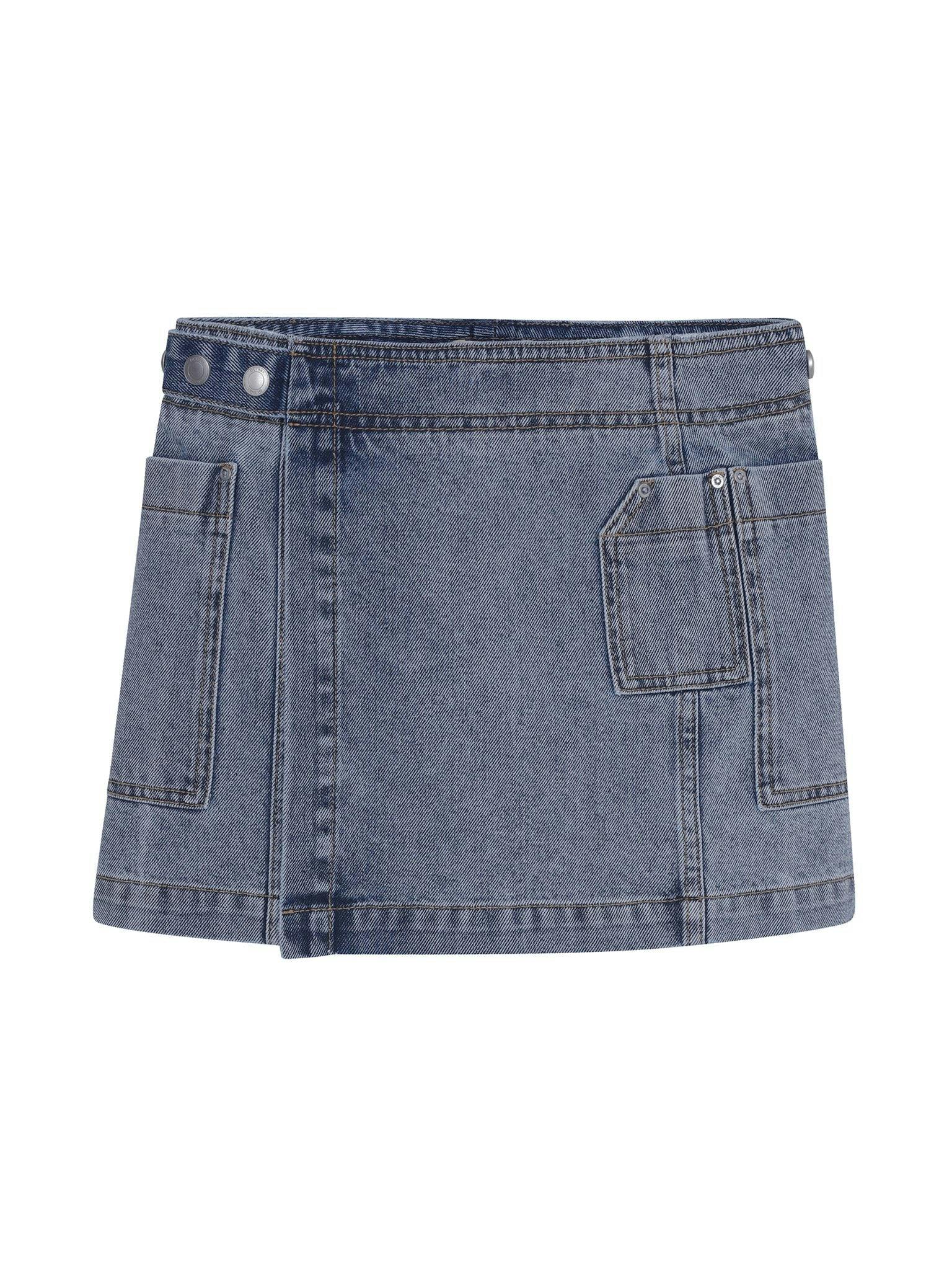 Selina Wrap Skirt | Silver Stream