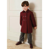 Traditional Double Breasted Coat in Brown (12mths-10yrs)