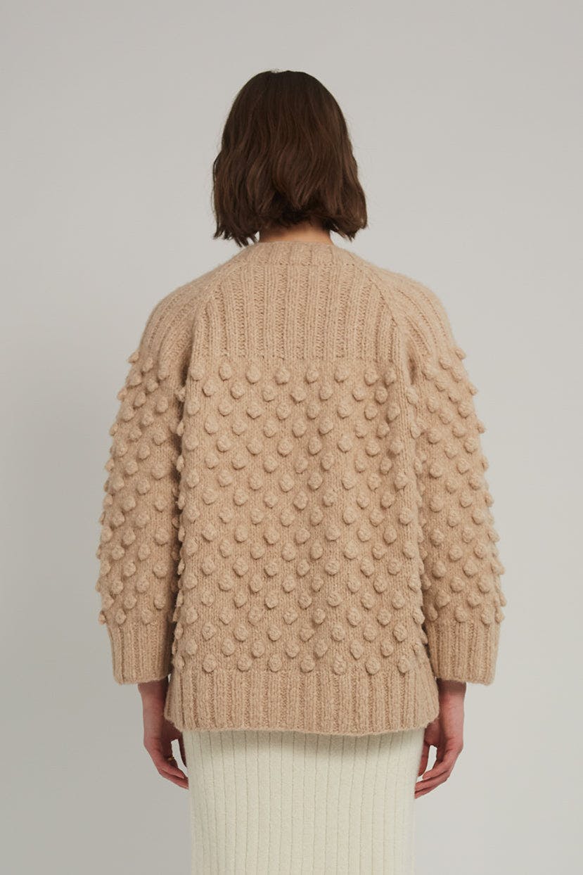 LIAN CARDI | PALE CAMEL