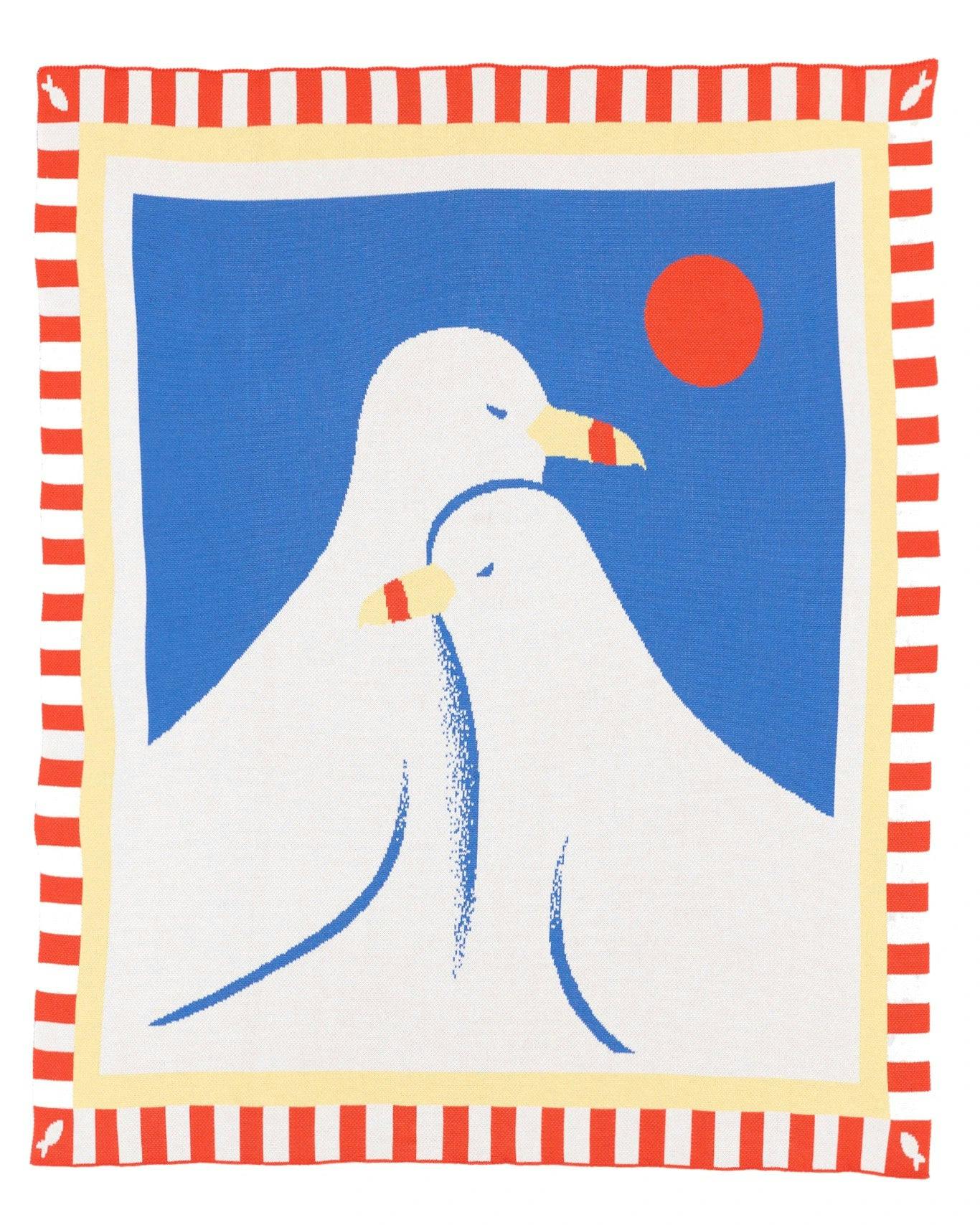 Lovebirds Knit Blanket