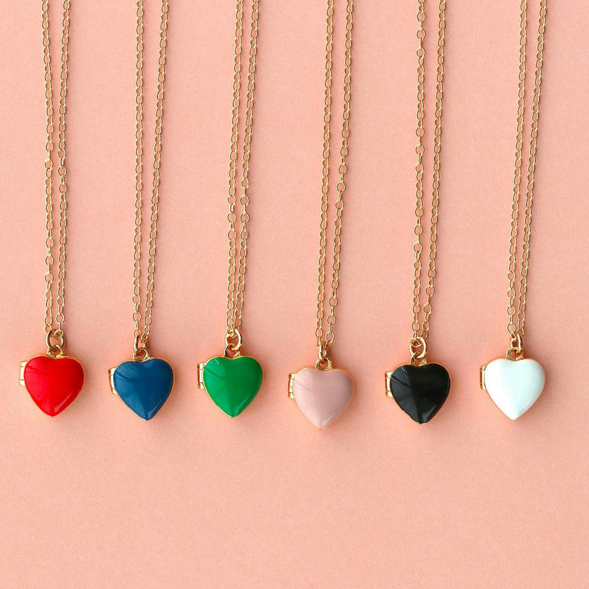 Enamel Heart Locket