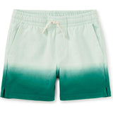 Dip Dye Knit Shortie, Green