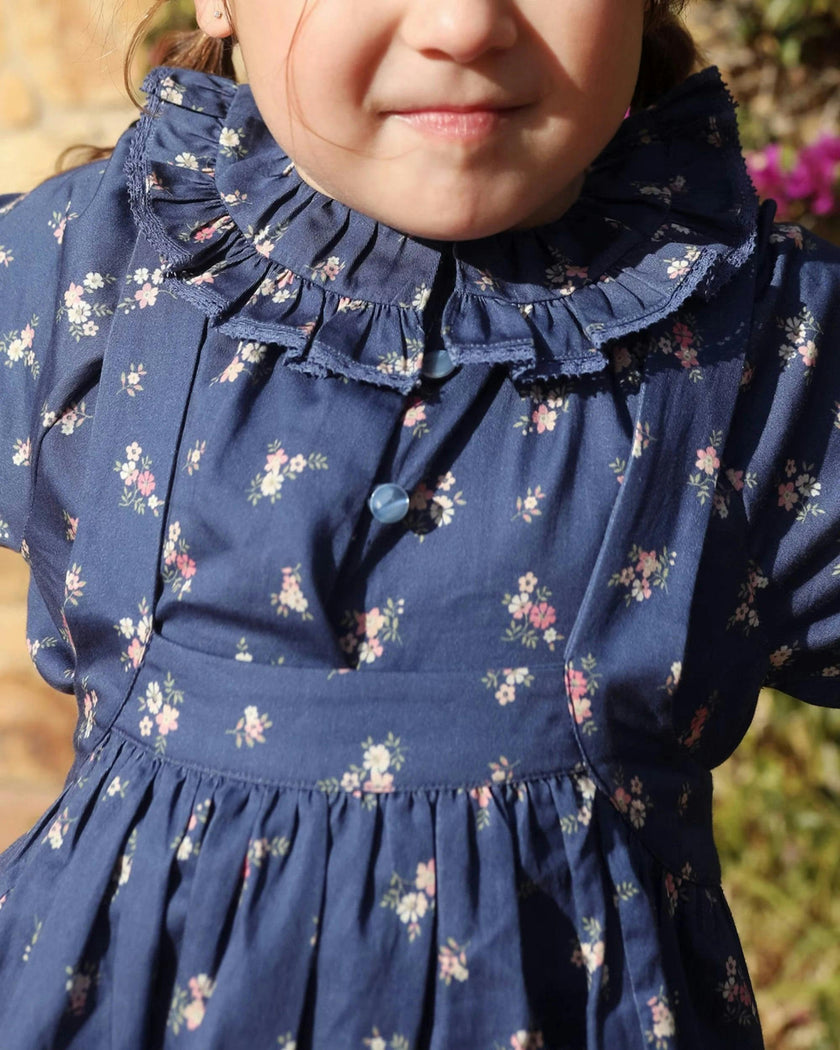 Cécile Blouse - Ditsy Bouquet Navy