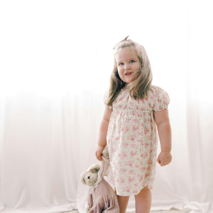 The Kennedi Dress |Pink Blossoms
