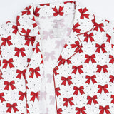 Festive Bows - Adult Long Sleeve Coat Style with Pants