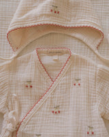Gauze Bundle Set in Embroidered Cherries