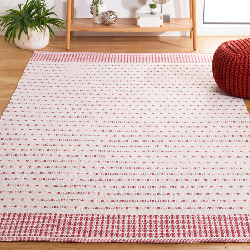 Montauk Dottie Rug, Red