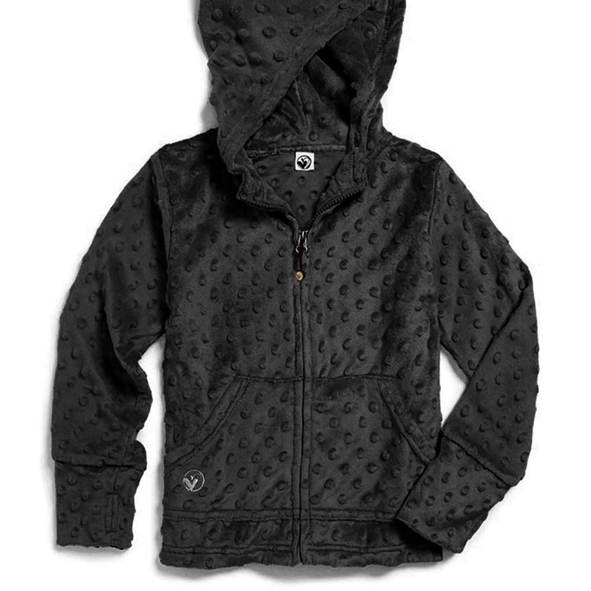 Minky Bubble Zip Hoodie
