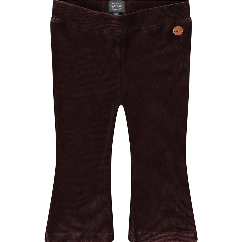 Retro Style Flare Leg Velvet Pants