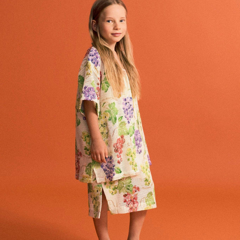UVAS MESH DRESS ANGORA