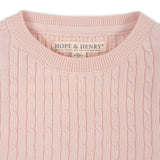 Organic Short Sleeve Cable Sweater
