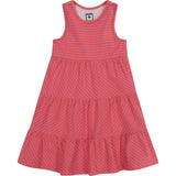Parker Racerback Dress Red Mini, Stripes