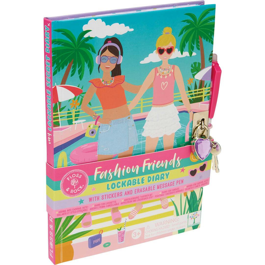 Fashion Friends Lockable Diary with Erasable Pen ( Varied Designs )
