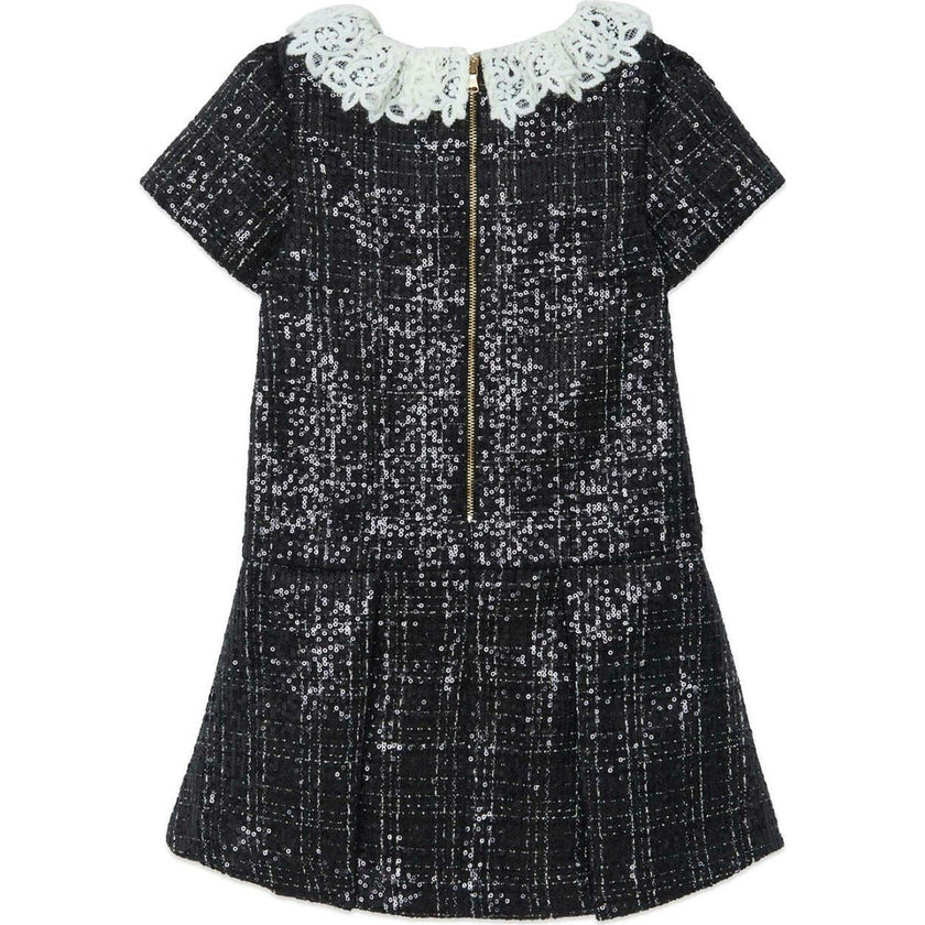 TARTINE ET CHOCOLAT SHINY DRESS - BLACK