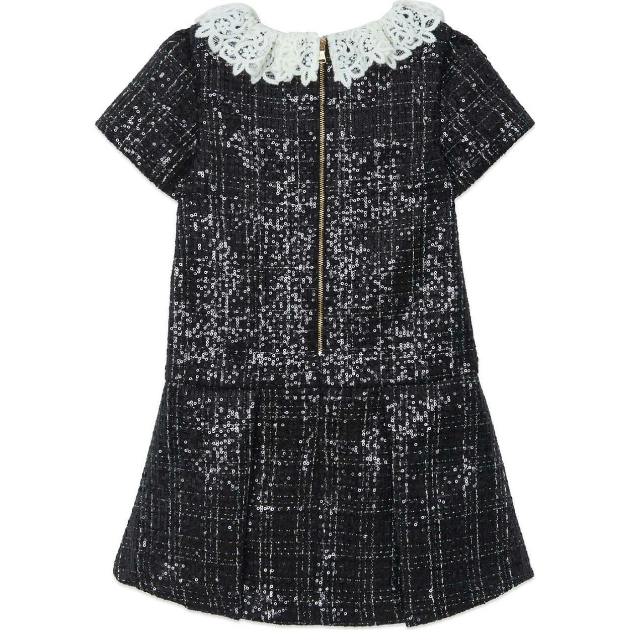 TARTINE ET CHOCOLAT SHINY DRESS - BLACK