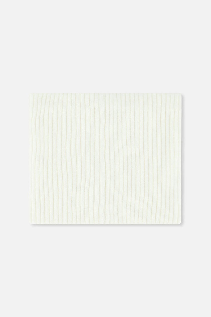 Baby Ribbed Knit Neckwarmer Off-White