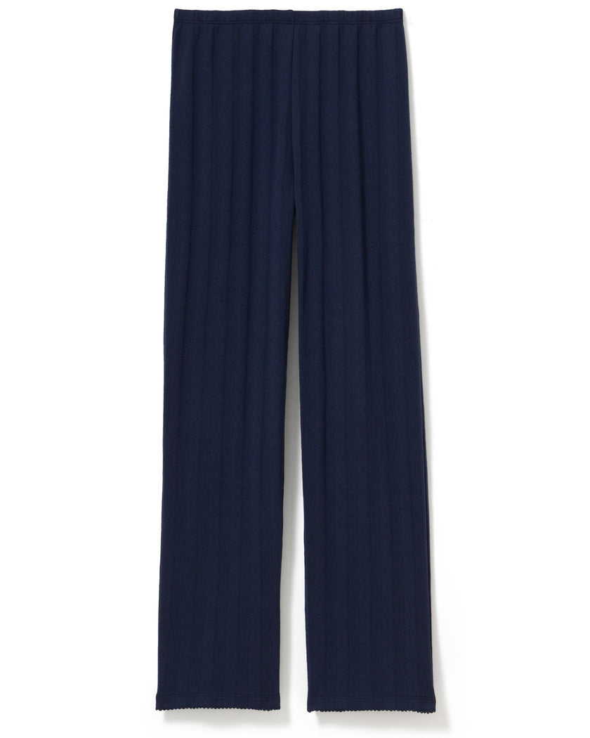 Women's Pointelle Pant in Navy