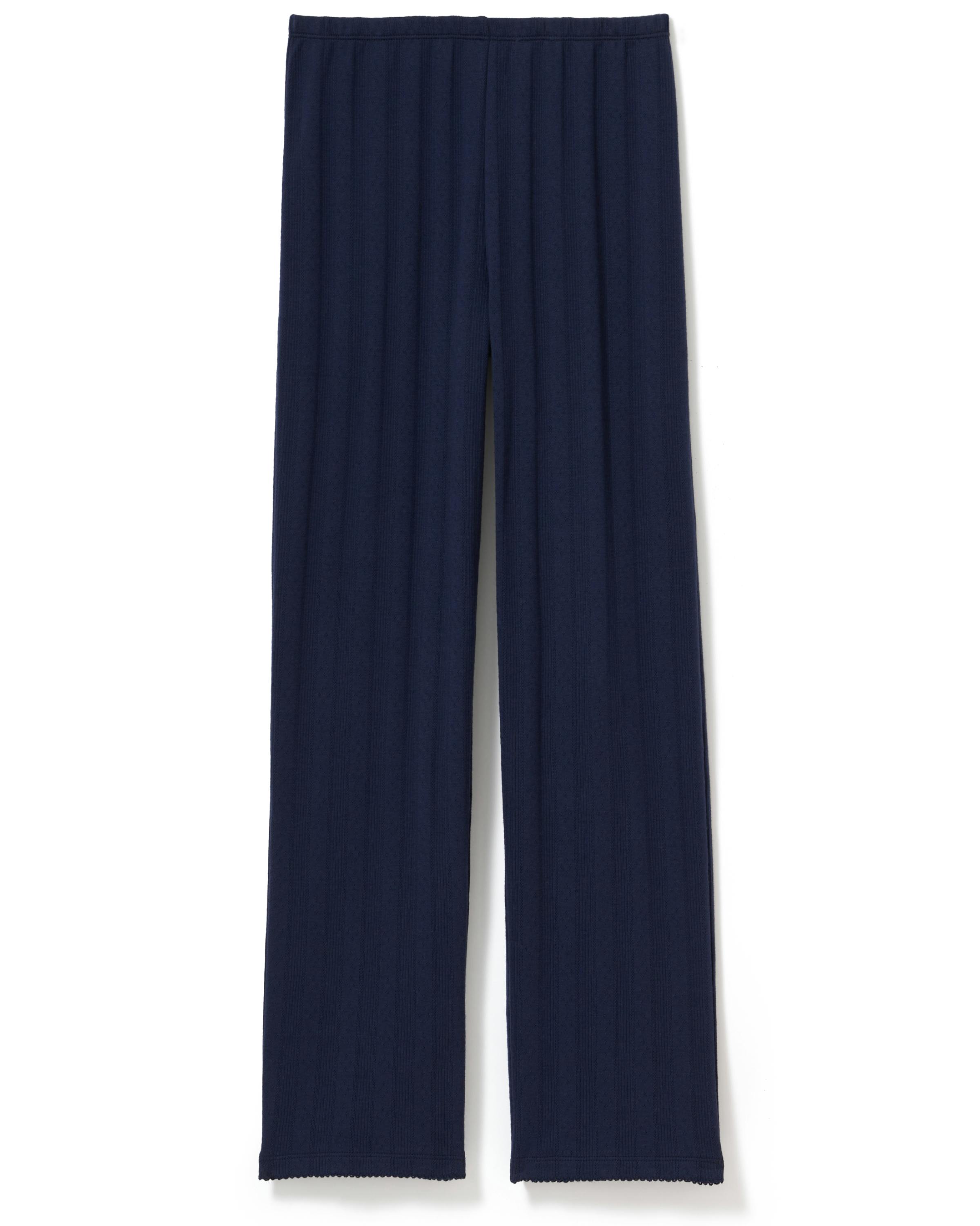 Women's Pointelle Pant in Navy