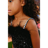 Midnight Shimmer Mini Dress