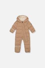 Baby Cloud One Piece Snowsuit Adapted For Car Seats Beige