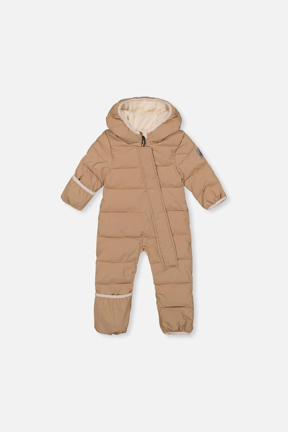 Baby Cloud One Piece Snowsuit Adapted For Car Seats Beige
