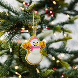 Needlepoint Icon Ornament - Snowman
