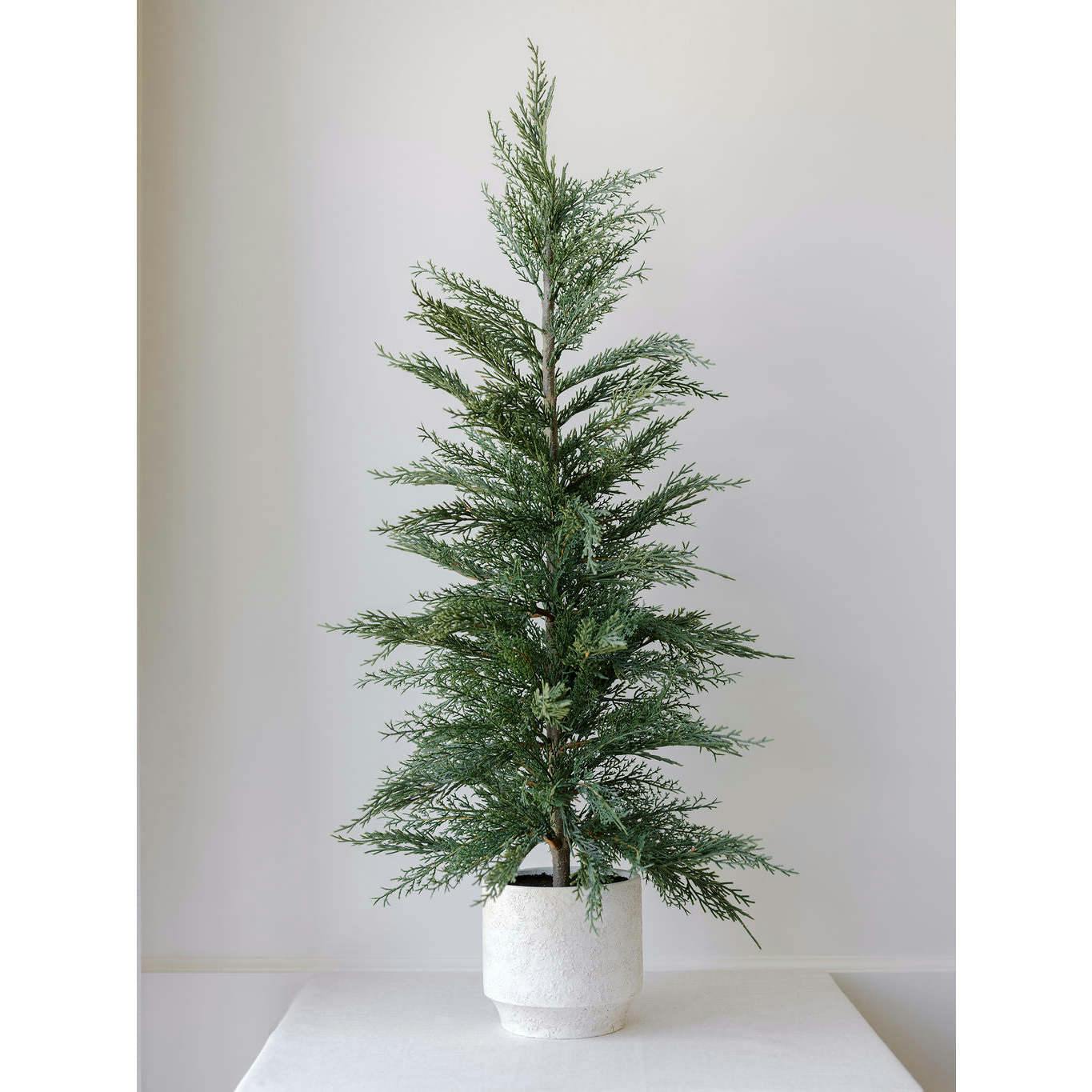 2' Faux Cedar Tree, Set of 2