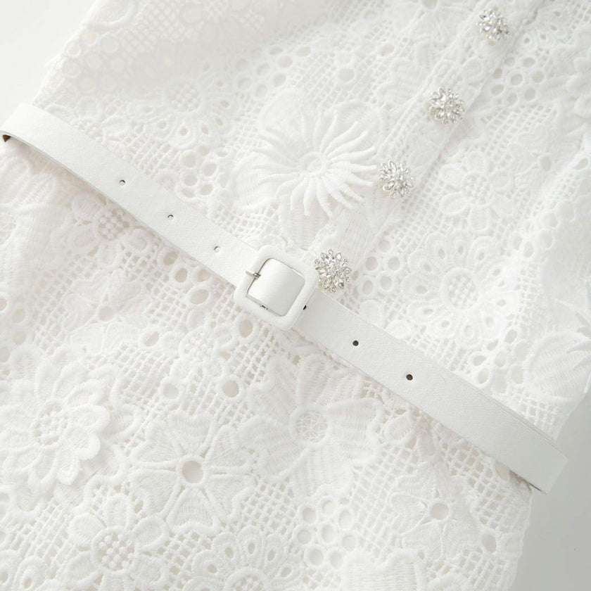 Lucinda Embroidered Mini Dress