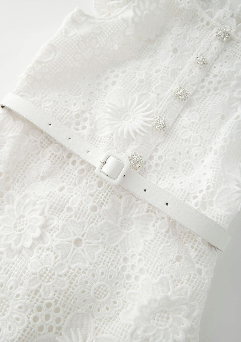 Lucinda Embroidered Mini Dress