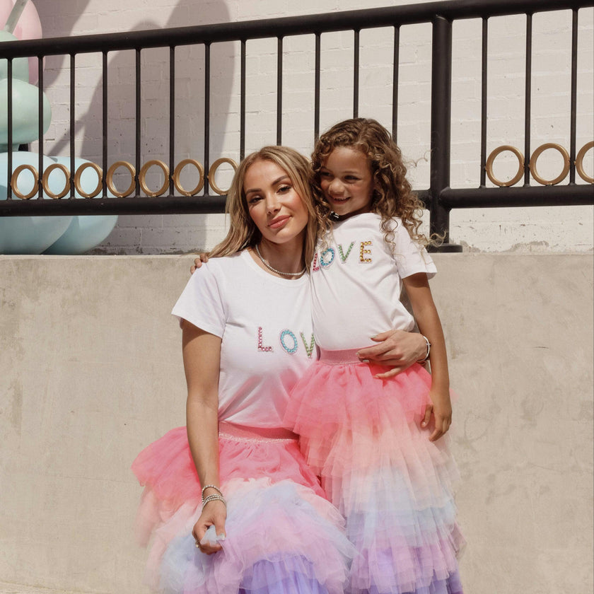 Cotton Candy Ruffled Tire Maxi Tutu